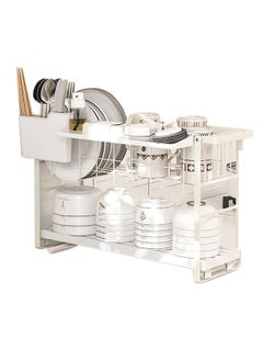 General Kitchen Double Shelf Hot Dish Storage Dish Drainer Multi-functional Drainage Dish Holder  - Image 1