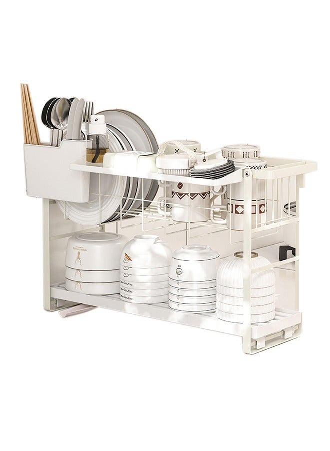 general Kitchen Double Shelf Hot Dish Storage Dish Drainer Multi-functional Drainage Dish Holder - Image 1