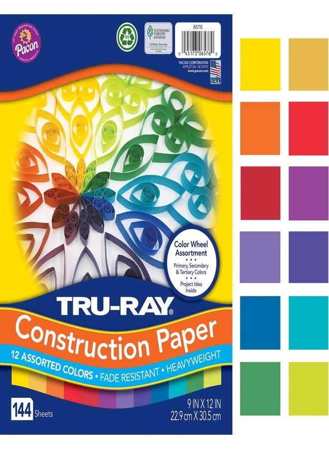 Tru-Ray - P6576 Color Wheel Assortment, 9 x 12 Inches, Assorted Colors, Pack of 144 - Image 1