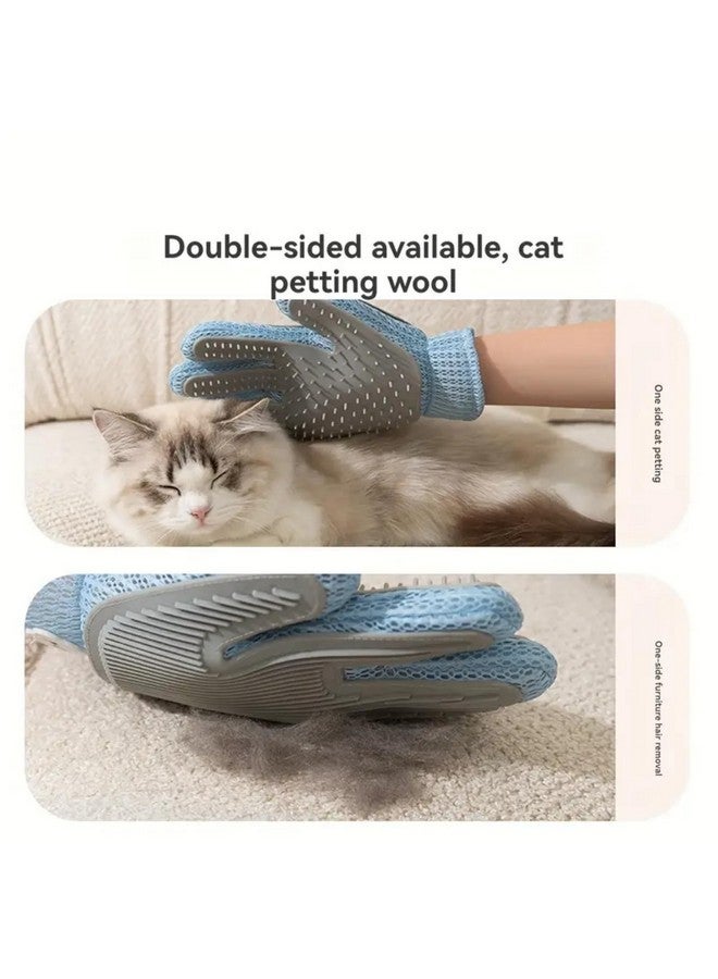 Generic Pet Soft Silicone Massaging Glove For Dogs And Cats (Avocado Tackle Glove) | Dual-Sided Deshedding, Massaging Grooming Glove For Dogs, Cats And Other Small Animals, Hair Removing Tool - Image 4
