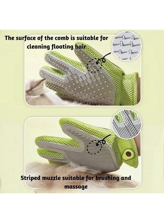 Generic Pet Soft Silicone Massaging Glove For Dogs And Cats (Avocado Tackle Glove) | Dual-Sided Deshedding, Massaging Grooming Glove For Dogs, Cats And Other Small Animals, Hair Removing Tool - Image 3
