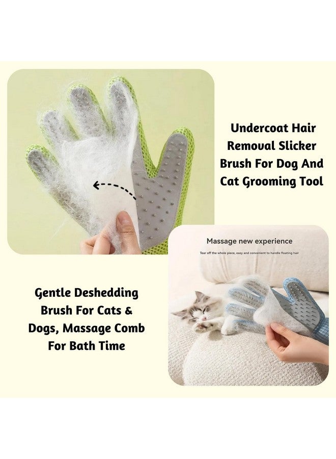 Generic Pet Soft Silicone Massaging Glove For Dogs And Cats (Avocado Tackle Glove) | Dual-Sided Deshedding, Massaging Grooming Glove For Dogs, Cats And Other Small Animals, Hair Removing Tool - Image 5