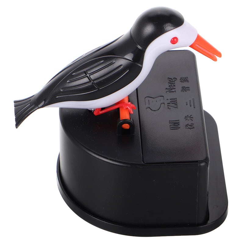 Automatic Wood Toothpick Dispenser With Dark Feather Pattern Telescopic Kitchen Accessory - Image 2
