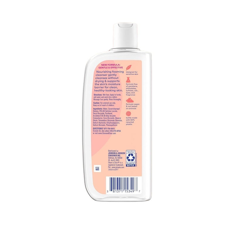 Clean & Clear ESSENTIALS Foaming Facial Cleanser, 8 Ounce (Pack of 2) - Image 2