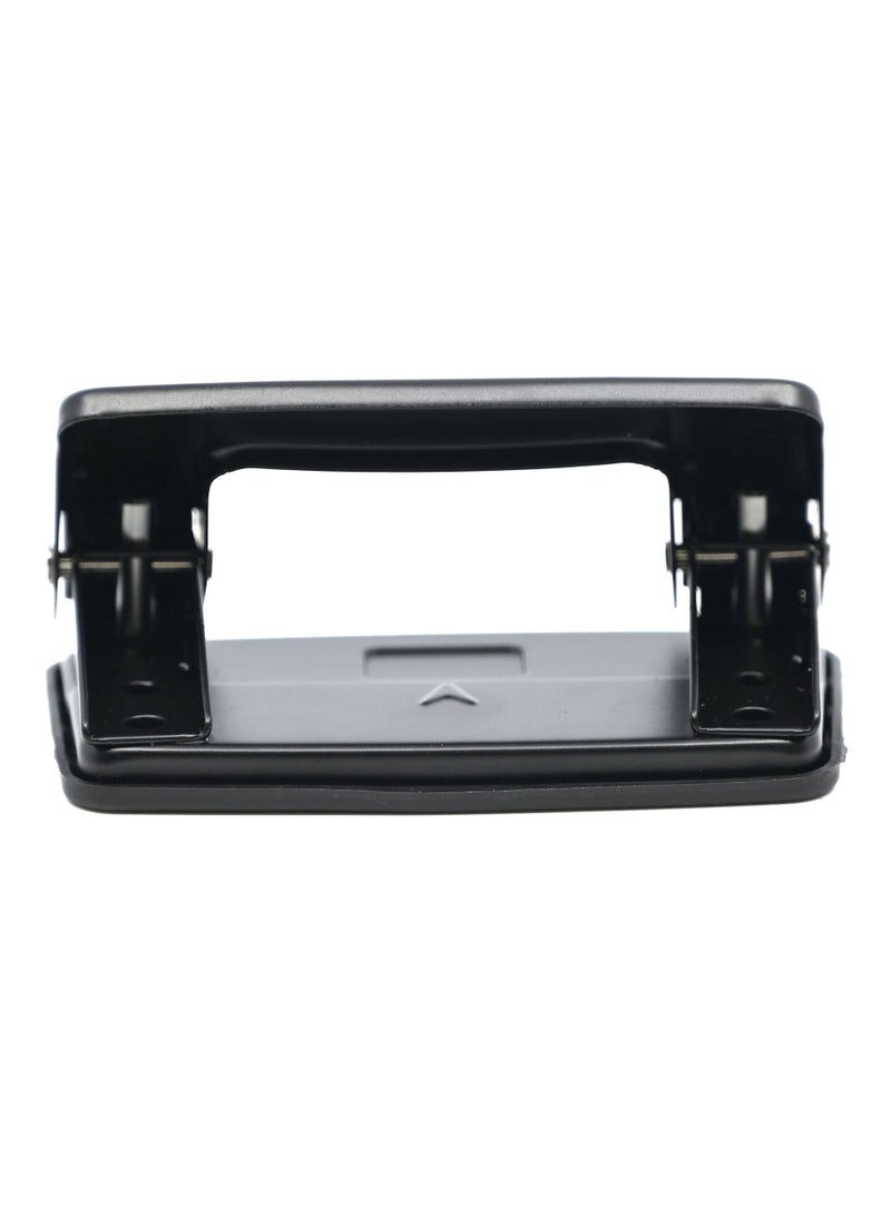 FIS  2-Holes Metal Punch 8 Sheets 0.8 mm, 8 cm apart hole size 5.5 mm, mini  Size, Black -FSPUN108BK - Image 3