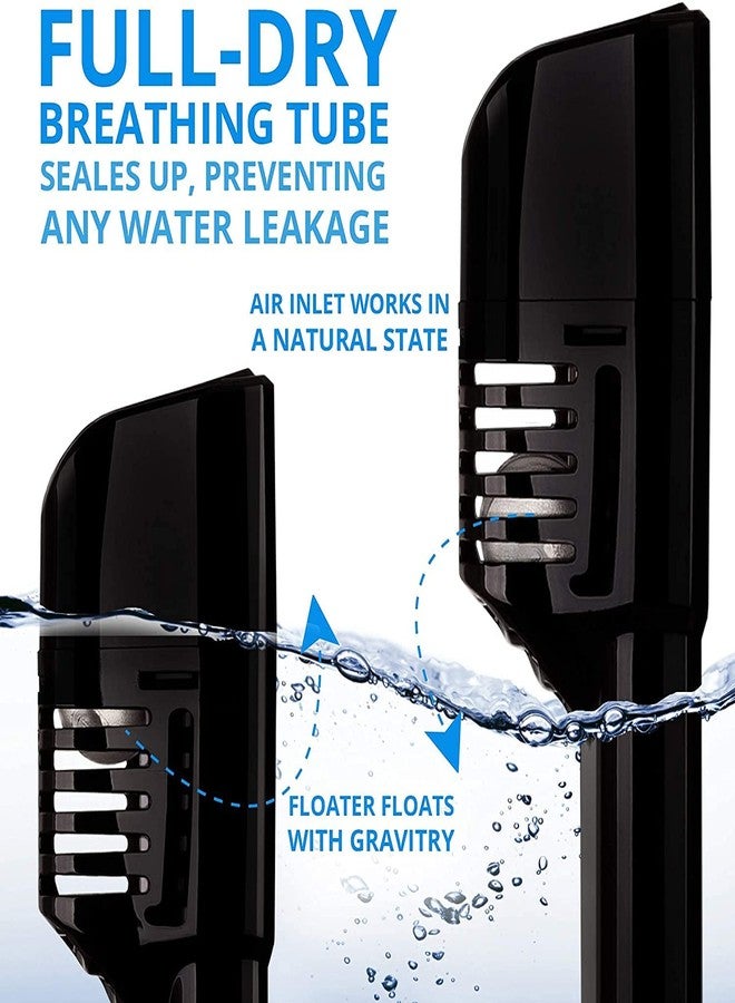 Olpad Snorkel Mask - Original Full Face Snorkeling and Diving Mask with 180° Panoramic Viewing - Longer Ventilation Pipe, Watertight, Anti Fog & Anti Leak Technology, for Adults & Kids (Black [S/M]) - Image 3