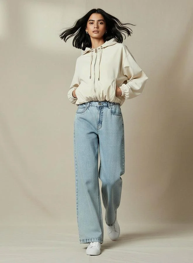 لي كوبر جاكيت لي كوبر فيرونيكا قصير بغطاء رأس