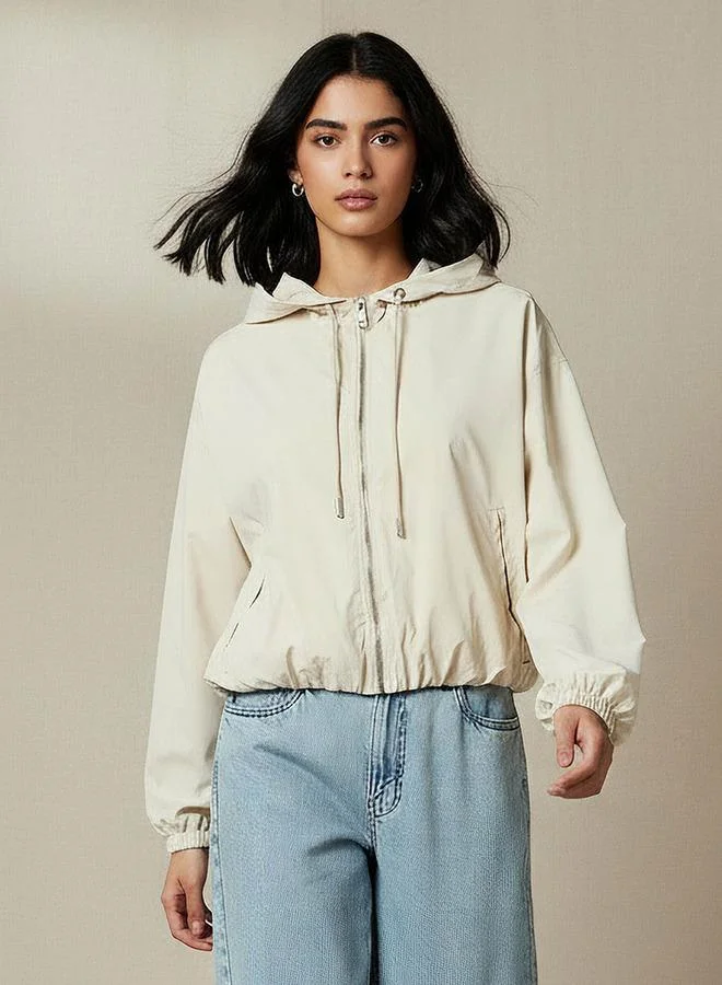 لي كوبر جاكيت لي كوبر فيرونيكا قصير بغطاء رأس