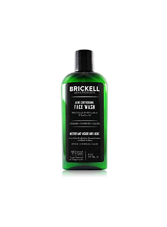 Brickell Men's Products Brickell Men'S Acne Face Wash For Men Natural And Organic Men'S Acne Face Wash To Cleanse Skin And Eliminate Acne Clears Breakouts 2% Salicylic Acid 6 Ounces  - Image 2