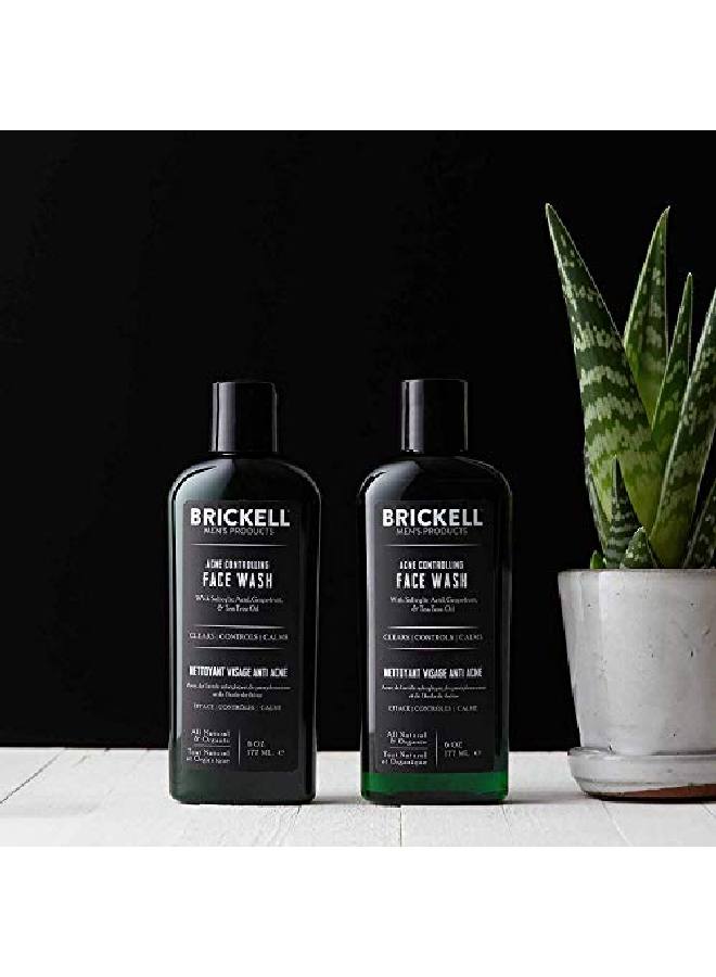 Brickell Men's Products Brickell Men'S Acne Face Wash For Men Natural And Organic Men'S Acne Face Wash To Cleanse Skin And Eliminate Acne Clears Breakouts 2% Salicylic Acid 6 Ounces  - Image 3