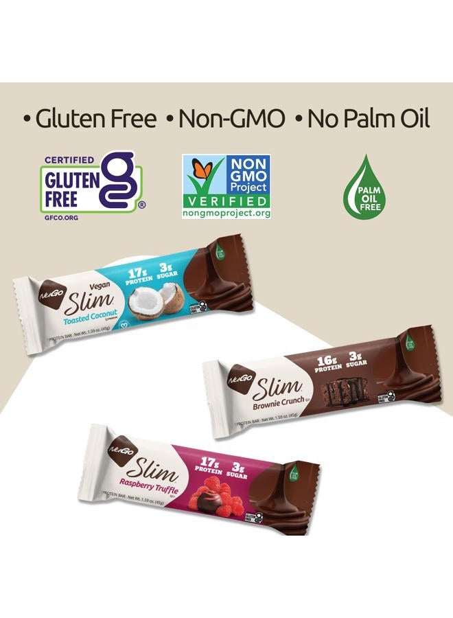 NuGO Nutrition Bar - Slim Raspberry Truffle - 1.59 oz - (Pack of 12)12 - Image 3