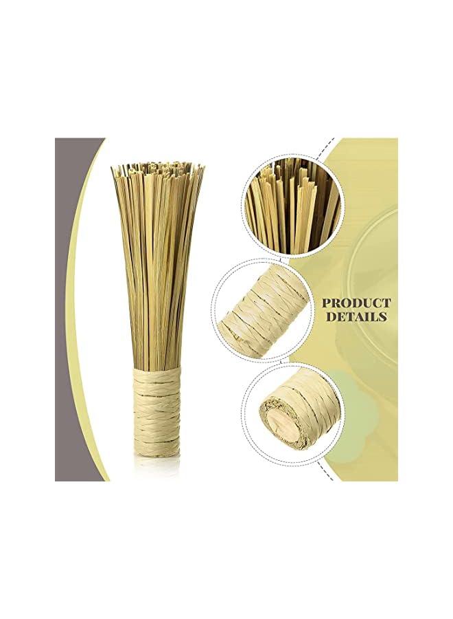 promass Wok Brush 12 Inches, Bamboo Scrub Brush, Cleaning Whisk, Kitchen Cleaning Brushes, Bamboo Pot Scraper Scrubber, Dish Pan Brush for Cooking Skillet Grill Utensils Scrubbing Cleaning 4 Pack - Image 5