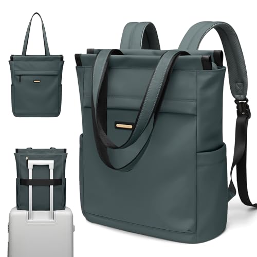 GOLF SUPAGS Convertible Laptop Backpack for Women Casual Daypack Notebook Tote Bag for Work College Travel Leisure Atrovirens - Image 1