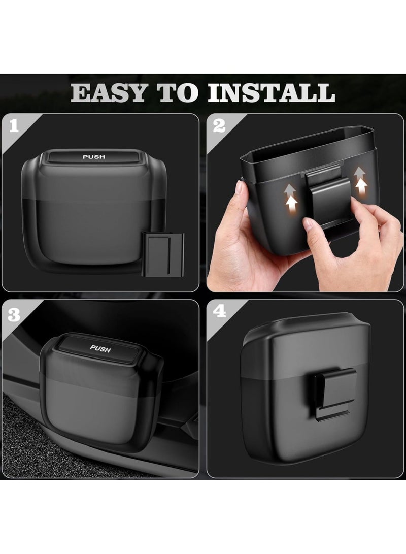 JINFANLI Car Trash Can with Lid, Waterproof Car Garbage Bin . Multifunctional Car Trash Bin, Perfect for Cars, Trucks, SUVs & Vans - Image 4