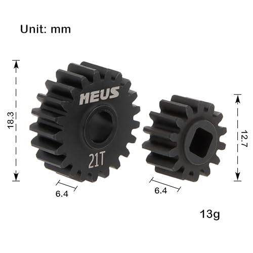 MEUS RACING Steel Overdrive Portal Gears for Axial Capra 19 UTB SCX10 III RC Crawlers 1421T - Image 5