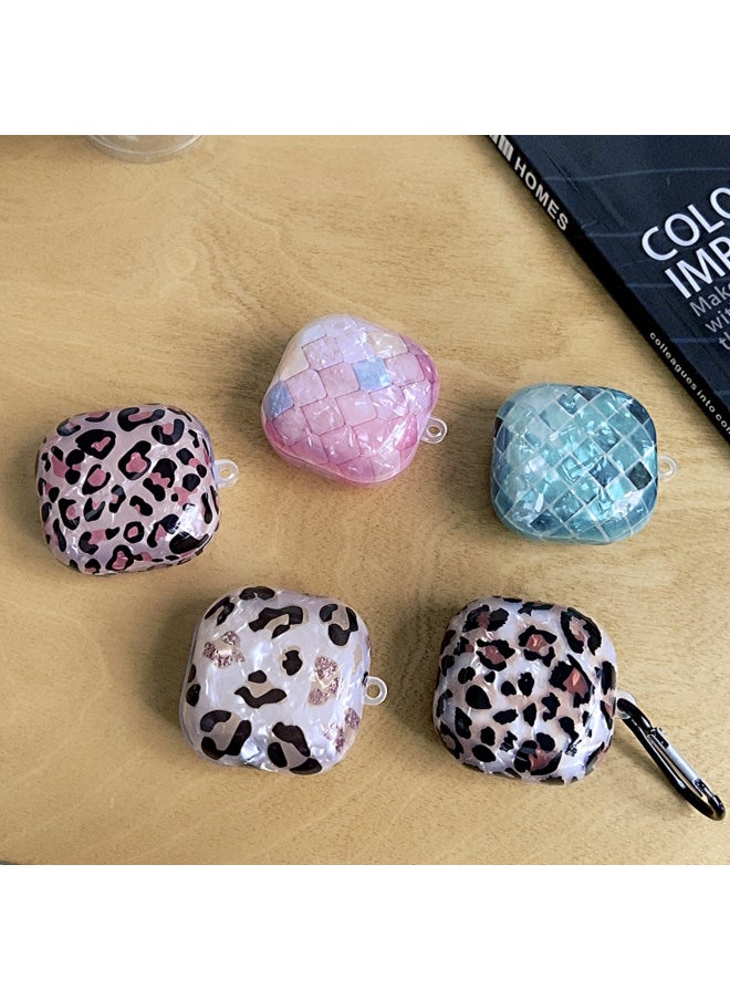 For SamsungBuds2 Pro Live FE Bluetooth Headset Protective Cover Floral Shell Stone Pattern Soft Case Solid Color-Color:Shell Pattern Soft Shell-get Rich (with Hook)-Model:For SamsungBuds2/buds2 Pro/buds Live/buds Pro/buds FE Headphone Case