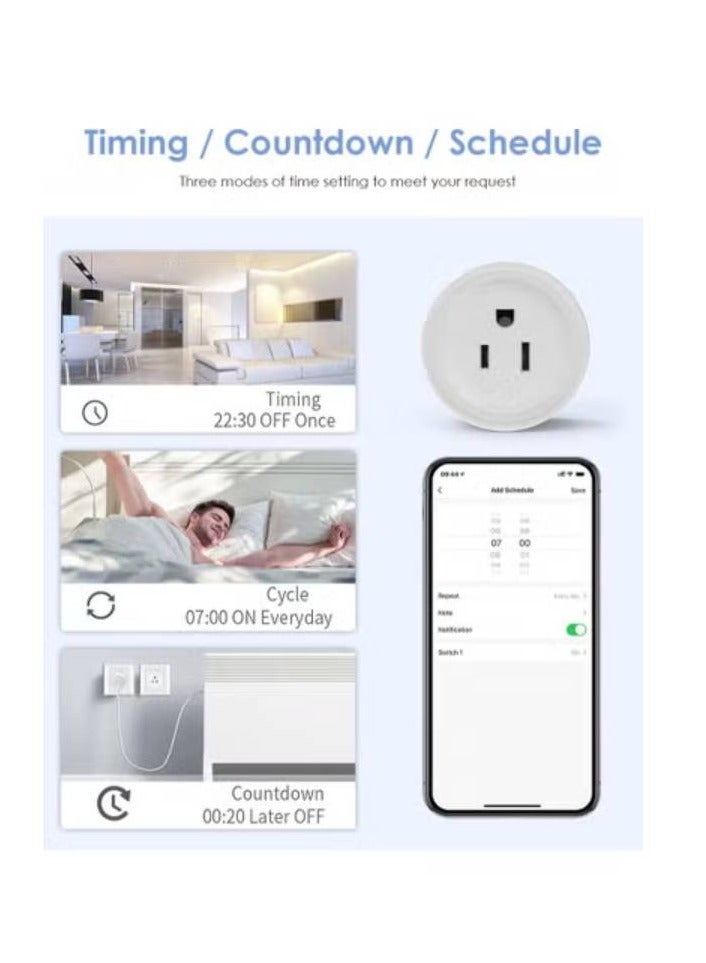 AROAQ 20A TUYA WiFi Smart Plug – US Standard Smart Socket with App & Voice Control, Compatible with Alexa and Google Home  - Image 5