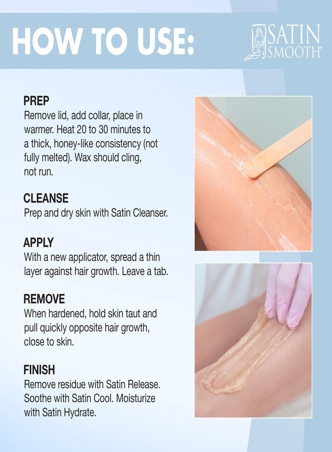 Satin Smooth Pure Clear Pebble Hard Wax Beads – Thin-Film Stripless Hair Removal Wax for Face & Body, Brazilian Waxing, Medium to Coarse Hair, 23 oz - Image 5