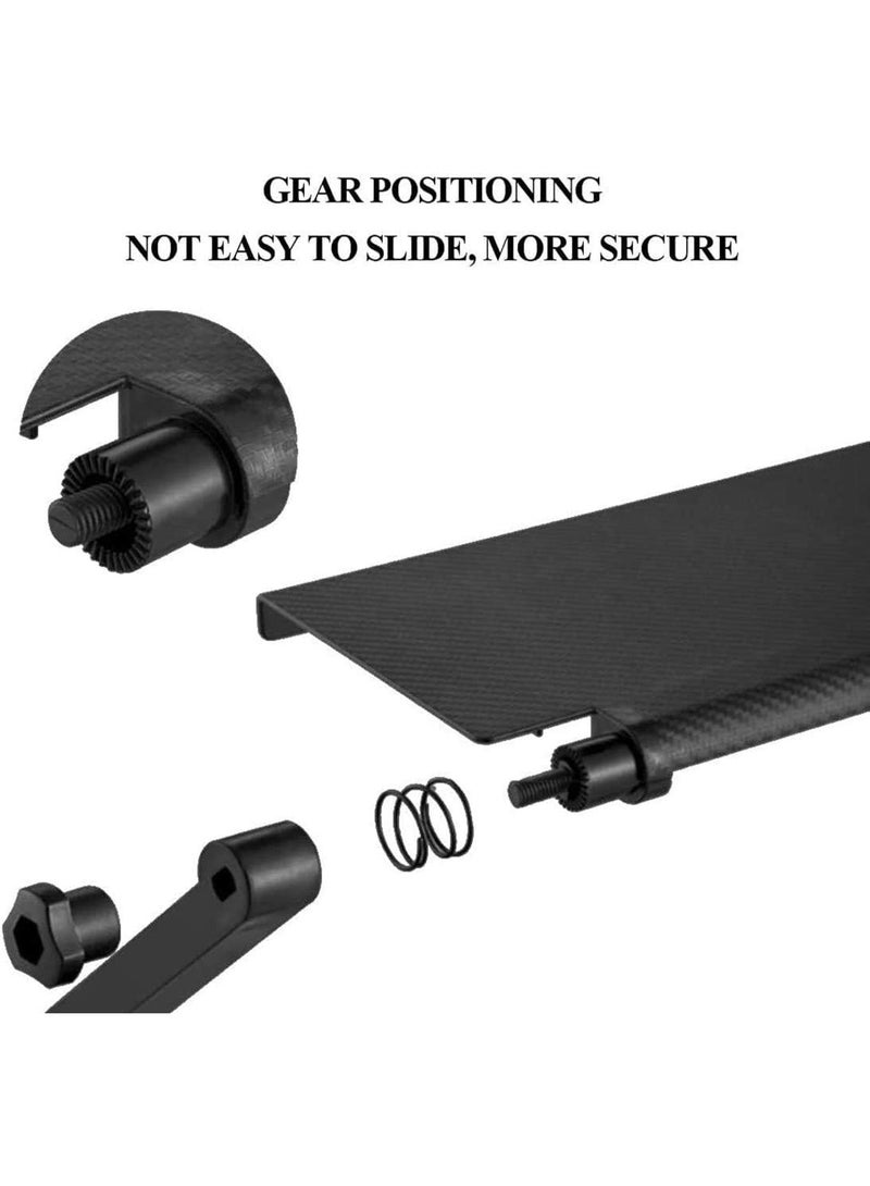 TV Top Shelf, Adjustable TV Screen Folding Mount Holder Organizer Bracket Cable Box Holder TV Camera Frames Remote Home Decor, Black  - Image 3