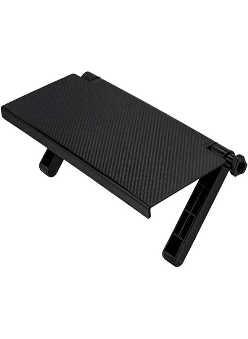 TV Top Shelf, Adjustable TV Screen Folding Mount Holder Organizer Bracket Cable Box Holder TV Camera Frames Remote Home Decor, Black  - Image 1