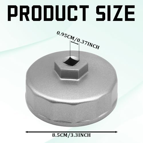 QQWD Oil Filter Wrench Heavy Duty 74mm 14 Flutes Oil Filter Cap Wrenches Removal Tool Compatible with Mercedes Benz Audi VW Porsche Audi Mazda Sprinter Select Mobil1 Bosch Mahle - Image 3