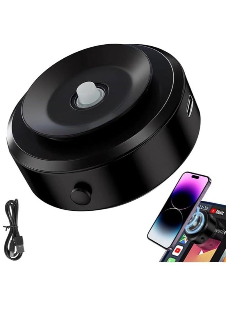 ELTRAZONE ELTRAZONE Magnetic Vacuum Suction Phone Holder for Car/Gym/Mirror/Smooth Surface-Magnetic Suction Phone Mount, Hands-free Magnetic Cell Phone Holder (Black)