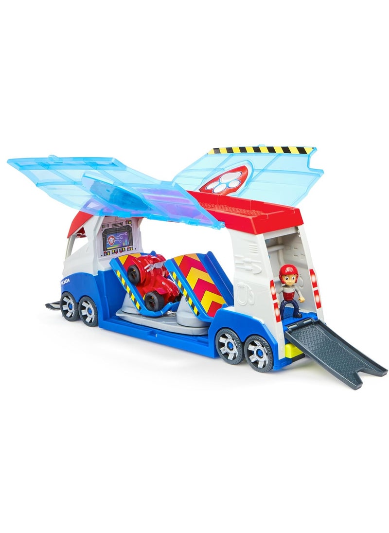 PAW PATROL Paw Patrol, Transforming PAW Patroller with Vehicle Launchers, Lights & Sounds, Ryder Action Figure & ATV Toy Car, Kids’ Toys for Boys & Girls Ages 3+  - Image 1