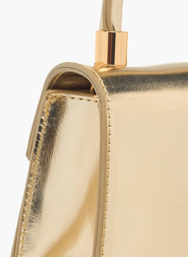 فلورا بيلا من شو إكسبرس حقيبة كروس بودي للبنات مزينة باللؤلؤ بإغلاق بزر وحزام سلسلة - Image 5