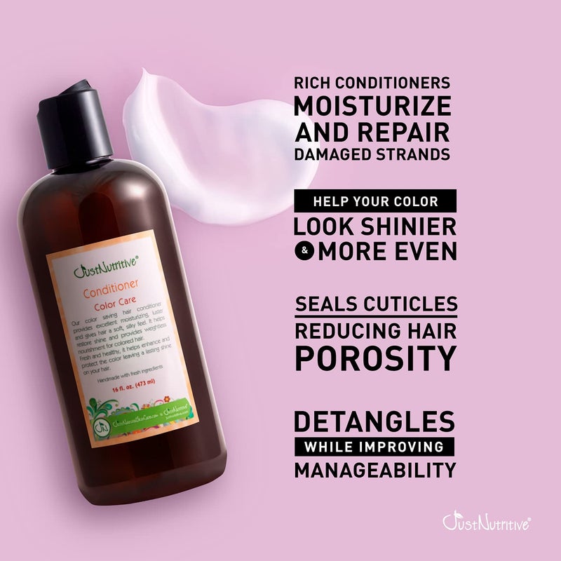 Just Nutritive Color Care Conditioner | Best Conditioner for Color Treated Hair | Refreshes For Vibrant Color - Image 5