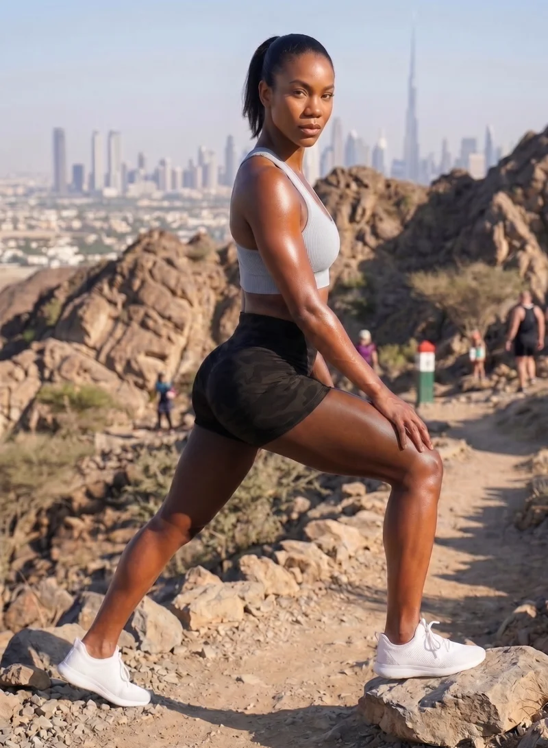 THUGFIT  Thugfit High Waisted Black Camo Shorts for Women | Best Price UAE