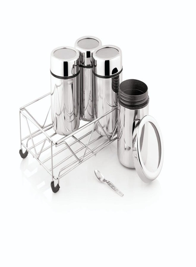 AMBA'R Kitchenware 6PCS Stainless Steel Masala Dabba,Spice Container, Kitchen Jars and Containers, Storage Container Set OF 6 - Image 2