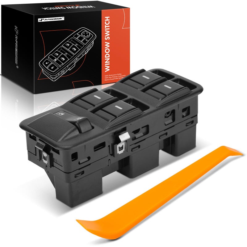 APremium Driver Side Power Window Master Switch Compatible with Land Rover LR3 2005 2006 2007 2008 2009 Range Rover Sport 20062009 Replace YUD501570PVJ YUD501110PVJ