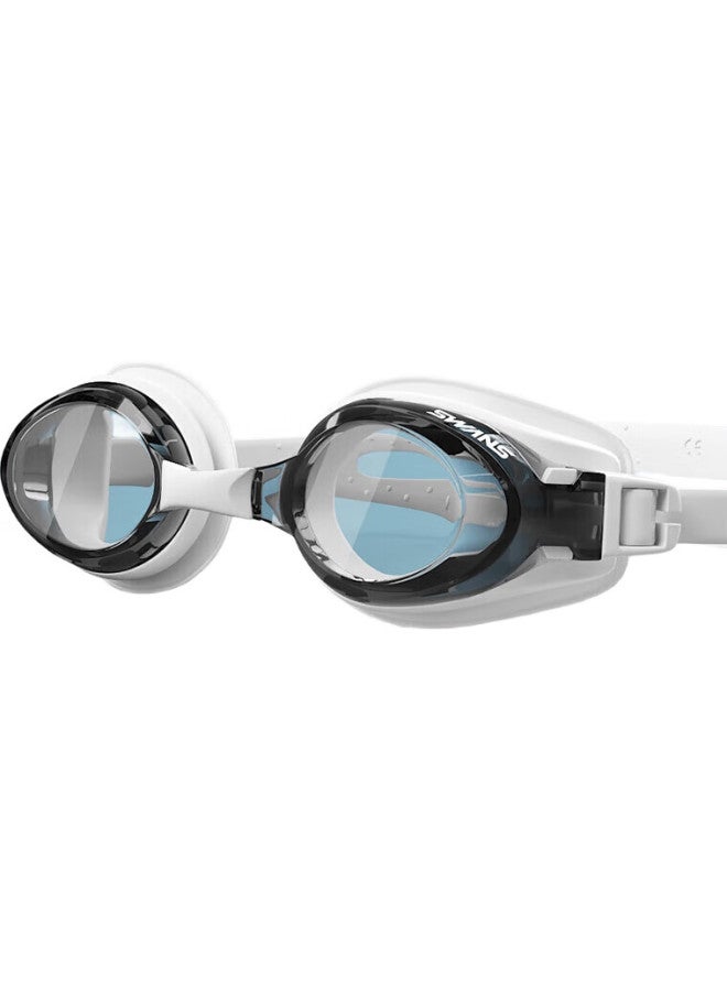 Swans Swimming Goggles, Imported From Japan, Waterproof, Anti-Fog, High-Definition, For Men And Women, Myopia Swimming Glasses, Large Frame Equipment, Fox1-3 Black And White - Image 3