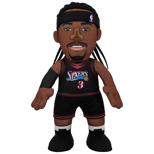 Bleacher Creatures Philadelphia 76ers Allen Iverson 10 Plush Figure A Legend for Play or Display - Image 1