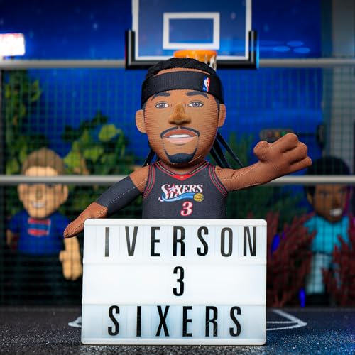 Bleacher Creatures Philadelphia 76ers Allen Iverson 10 Plush Figure A Legend for Play or Display - Image 5