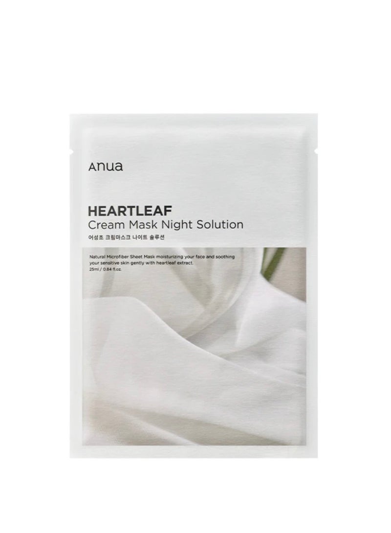 Anua Wonder Anua Heartleaf Cream Mask Night Solution (1 sheet) - Image 1