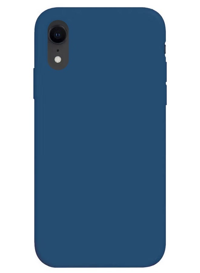 CATANES Premium Silicone Cover for iPhone XR - Soft, Slim and Shockproof Protection Blue Color - Image 1