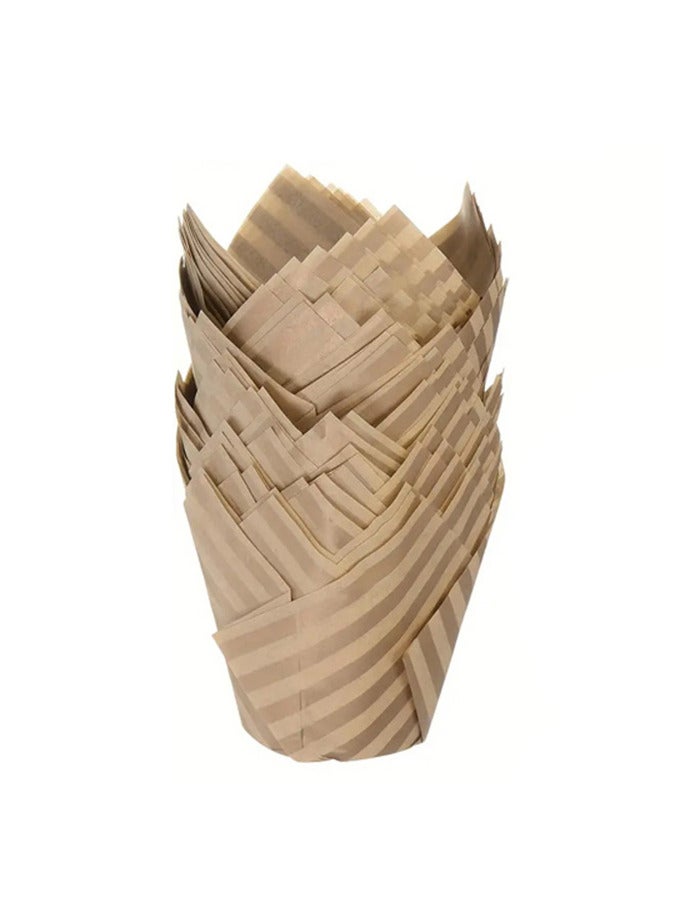 50-Piece Cake Cup Liners Greaseproof paper baking cupcake Muffin liners  - Image 1