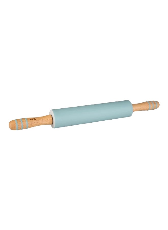 PARFAIT Durable Silicone Rolling Pin Blue and Brown 47.8 x 5.2 x 5.2 cm HB6936CC - Image 1