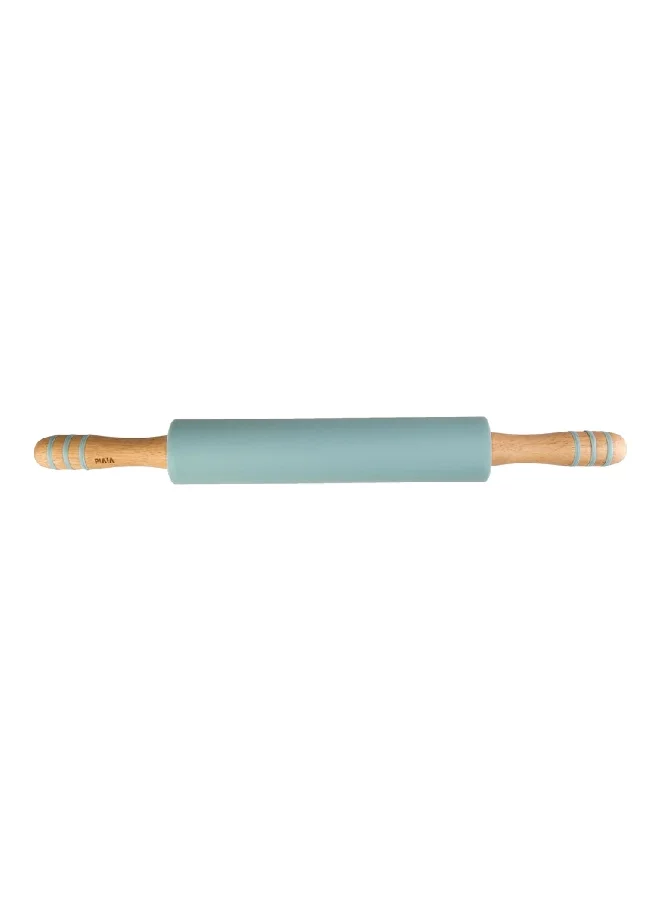 PARFAIT Durable Silicone Rolling Pin Blue and Brown 47.8 x 5.2 x 5.2 cm HB6936CC