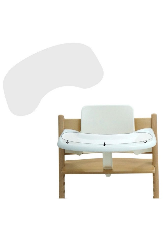 Gembebe Suction Solver Sticker Compatible with Stokke Tripp Trapp Tray Safe Adehisve Placemat Improves Suction Keeps Suction Bowls and Toys Baby High Chair Placemat (2, Peanut Shape) - Image 1