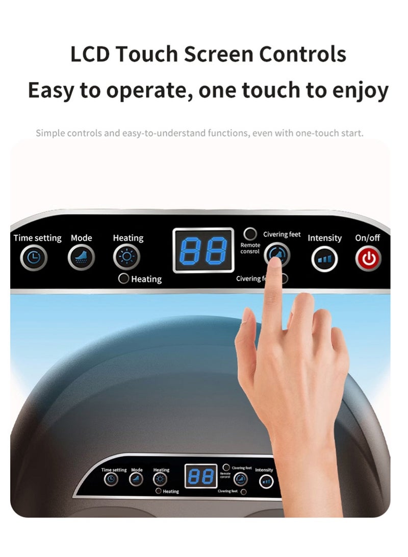 EzzySo مدلك القدم مع تقنية العجن العميق والعلاج بالضغط الهوائي يوفر تدليك للقدم والساقين ويخفف من آلام العضلات المتعبة ويعزز الدورة الدموية، استرخاء للاستخدام في المنزل أو المكتب - Image 4