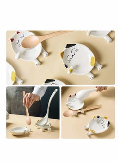 Generic lovely Cat Ceramic Spoon Rest for Kitchen Utensils, Adorable Cooking Accessory and Gift for Cat Lovers, Perfect for Counter and Stove Top Decor  - Image 3
