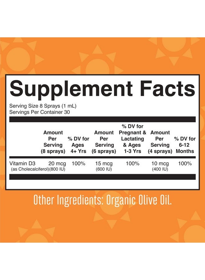 MaryRuth Organics MaryRuth Organics Vitamin D USDA Organic | Vitamin D3 Liquid | Sugar Free | Liquid Vitamin D Spray Immune Support for Adults & Kids | Bone Health | Vit D3 | Vegan | Gluten Free | Non-GMO | 30 Servings  - Image 5