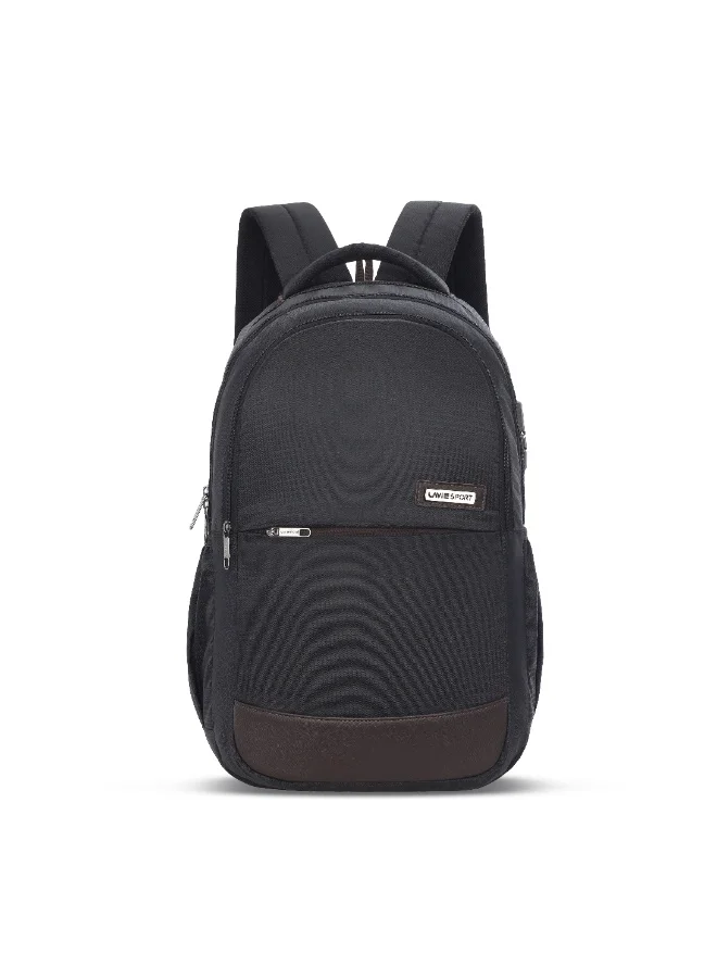 Sport 35L Zenith Laptop Backpack | Laptop Compatiable | Rain cover | Combi lock | (Black)