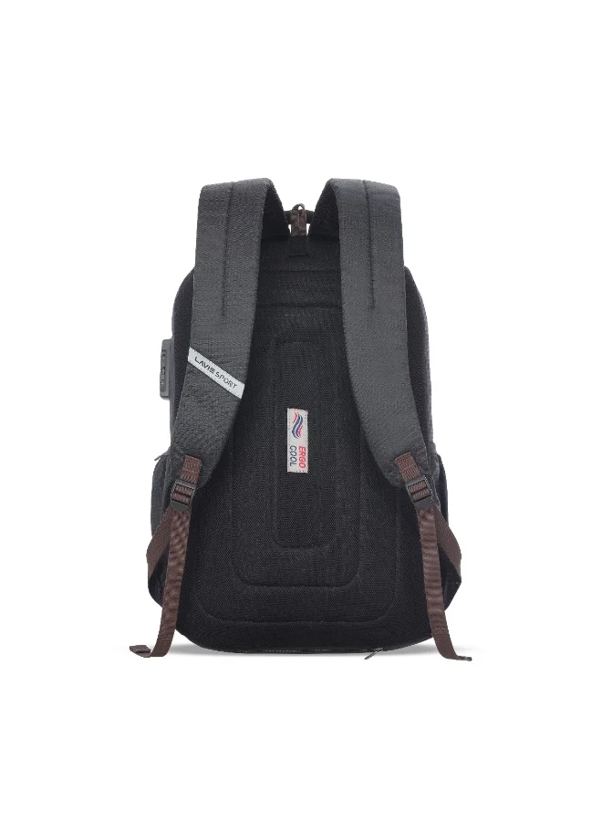 Lavie  Sport 35L Zenith Laptop Backpack | Laptop Compatiable | Rain cover | Combi lock | (Black)  | Best Price UAE