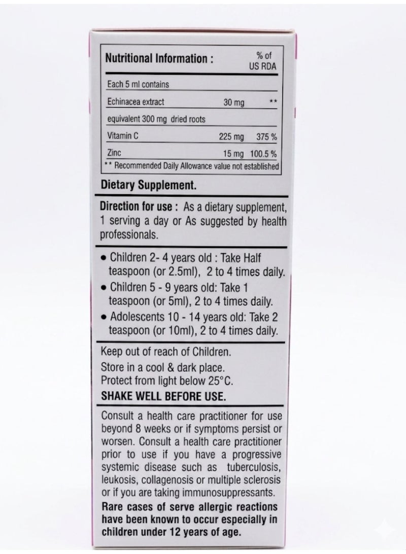 MEDWISE Top Echinacea + C + Zinc Syrup - Image 2