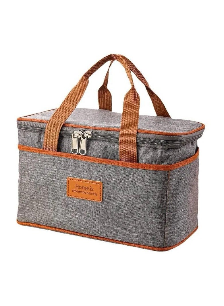 VIO Thermal Meal Bag Hot Cold Portable Insulated Lunch Box Bag Travel Picnic Cooler Tote Bag for Office Work School College for Men Women Boys Girls Indoor Outdoor  Everyday Use  - Image 1