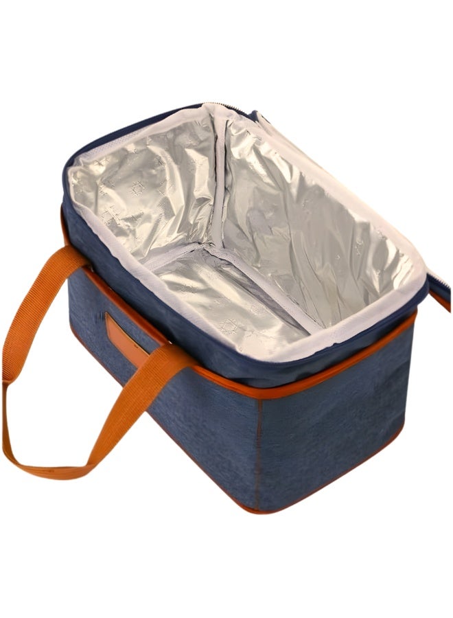 VIO Thermal Insulated Lunch Bag Hot Cold Portable Lunch Bag Cooler Tote Picnic Lunch Bag Carrier Food Storage Travel Lunch Kit Food Container Lunch Carrier Meal Bag Insulated Food Storage Reusable Lunch Bag Tote Bag for Office Work School College Men Women Boys Girls Kids Indoor Outdoor - Image 2