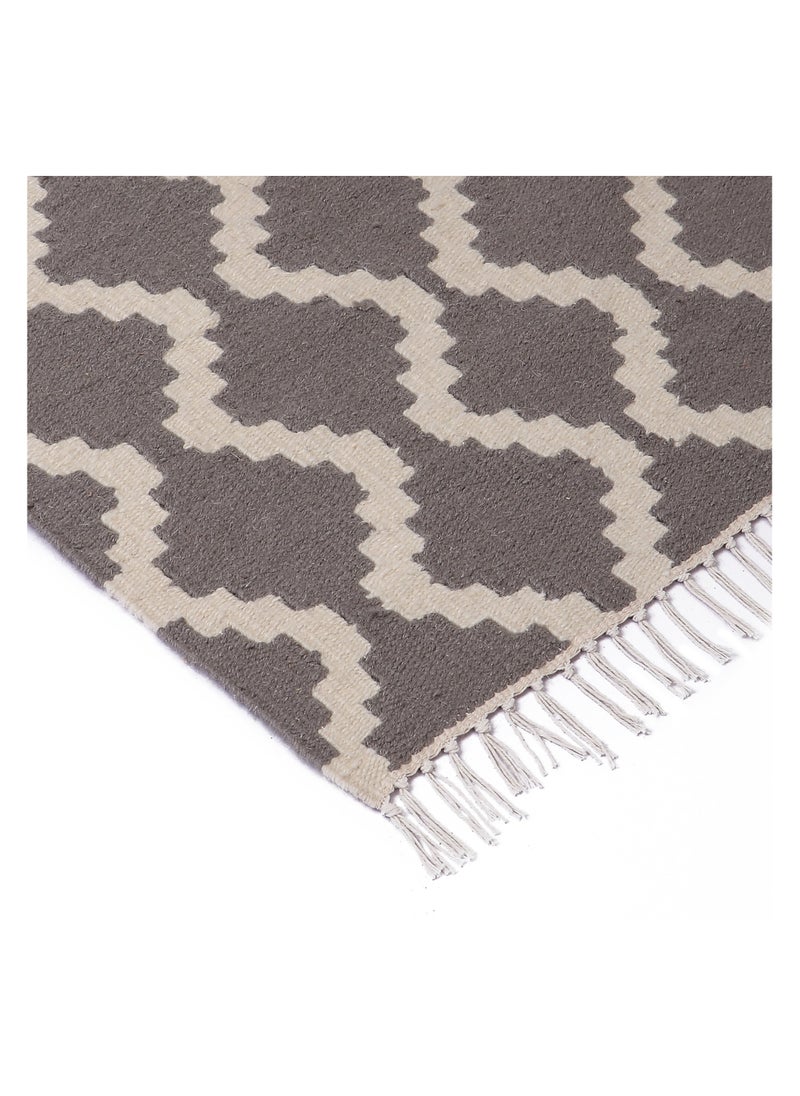 Bazaar Misr Diamond Kilim rug Grey White  - Image 2